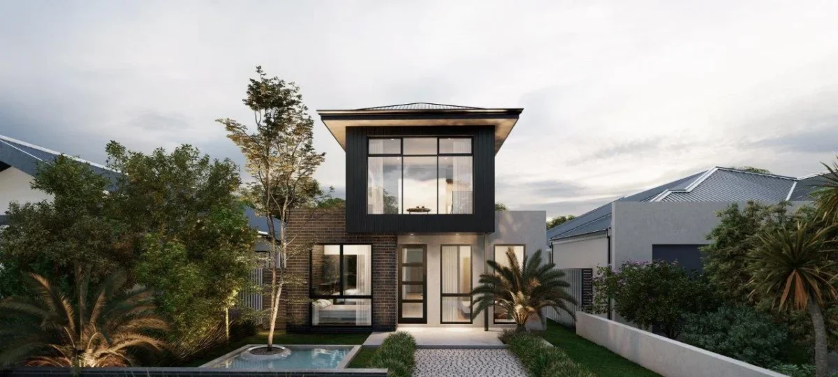 A range of affordable two storey homes in Perth WA designed by home builder Residential Attitudes: Still Disco