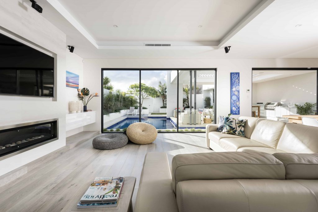 contemporary home designs living area Perth