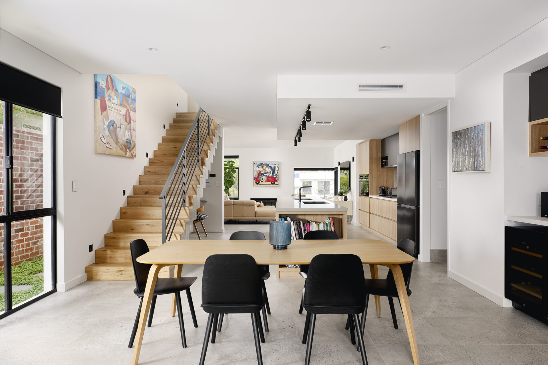 sorrento client home kitchen/living area