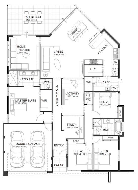 modern home designs residential attitudes floorplan