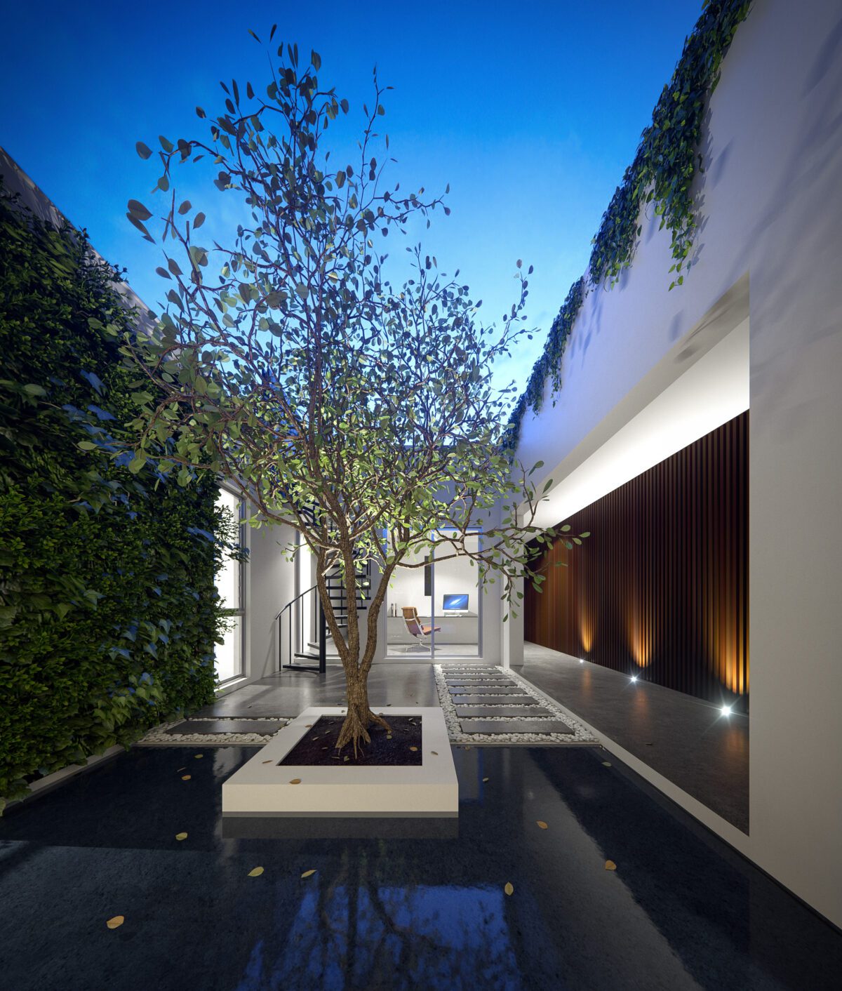 Villa Terrazza Courtyard